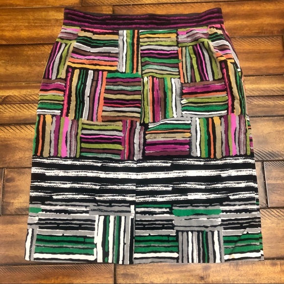 Anthropologie Odille Button Fly Pencil Skirt 2 - Picture 4 of 6